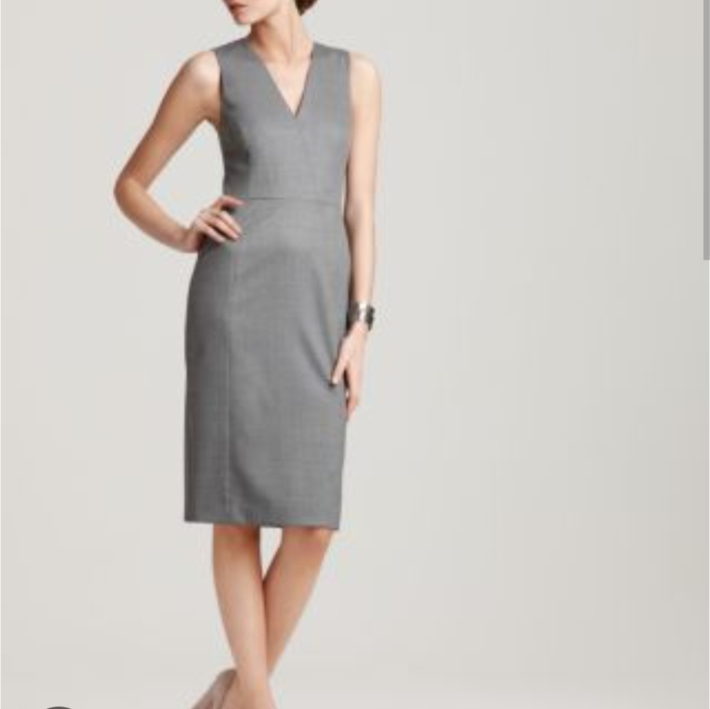 Theory/Gorlisha Gray Sleeveless Dress Sz 6